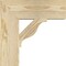 Ekena Millwork Funston Block Rough Sawn Bracket, Douglas Fir, 4"W x 14"D x 14"H BKT04X14X14FST05RDF - alternate 2